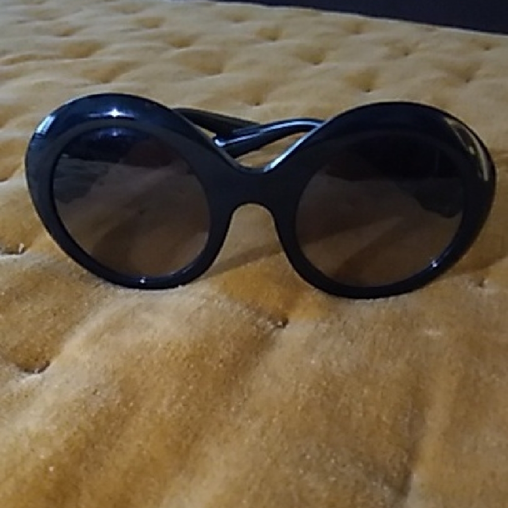 Dolce & Gabbana Glossy Black Sunglasses